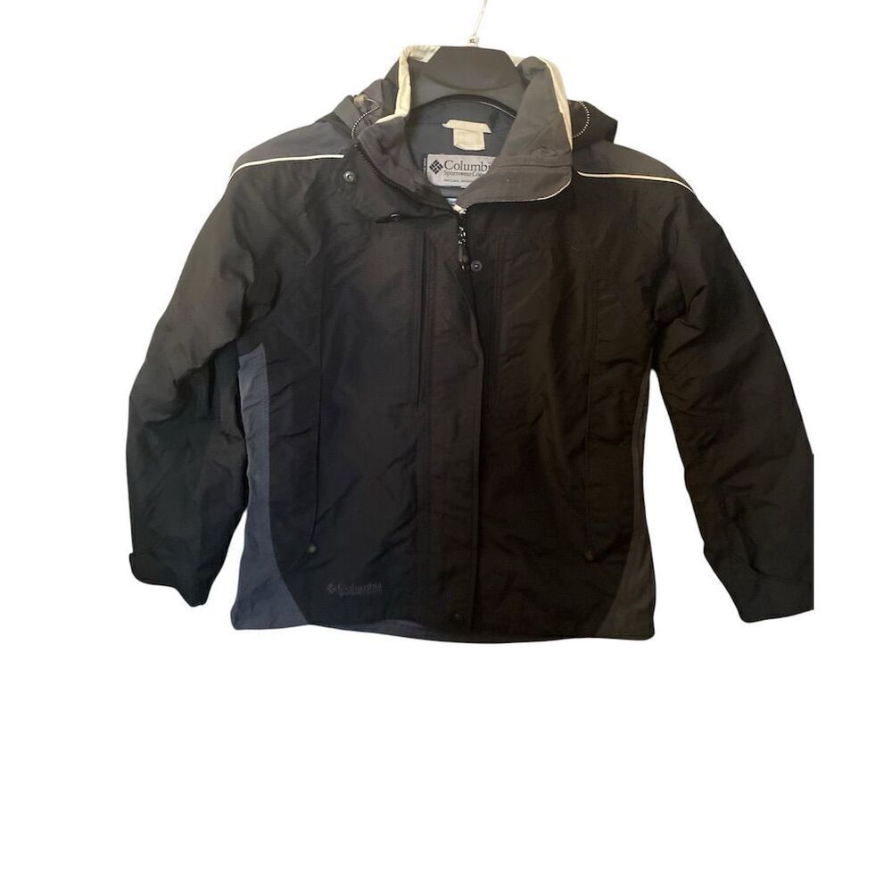 - Columbia Women's 3-in-1 Interchange Jacket Black Size M Waterproof Hooded